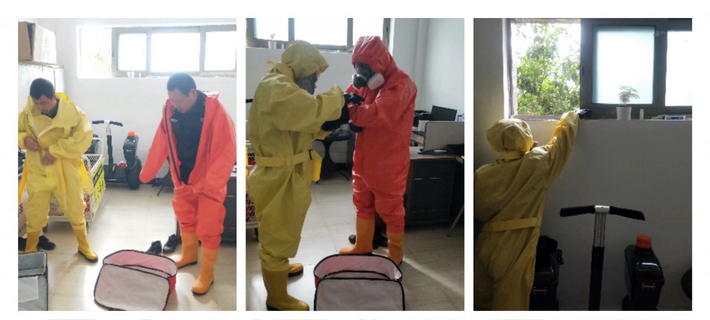 以“練”促防——全面提升?；肥鹿蕬?yīng)急處理能力 ——溫州國泰保安服務(wù)有限公司派駐溫州附一醫(yī)開展?；窇?yīng)急處置練習(xí)